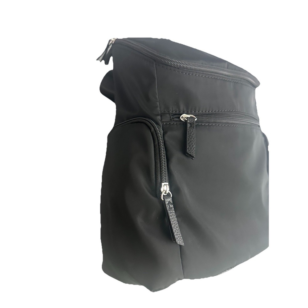 Kate‎ & Alex Women's Cuffaro Black Nylon zip pocket Backpack C15985ERS New